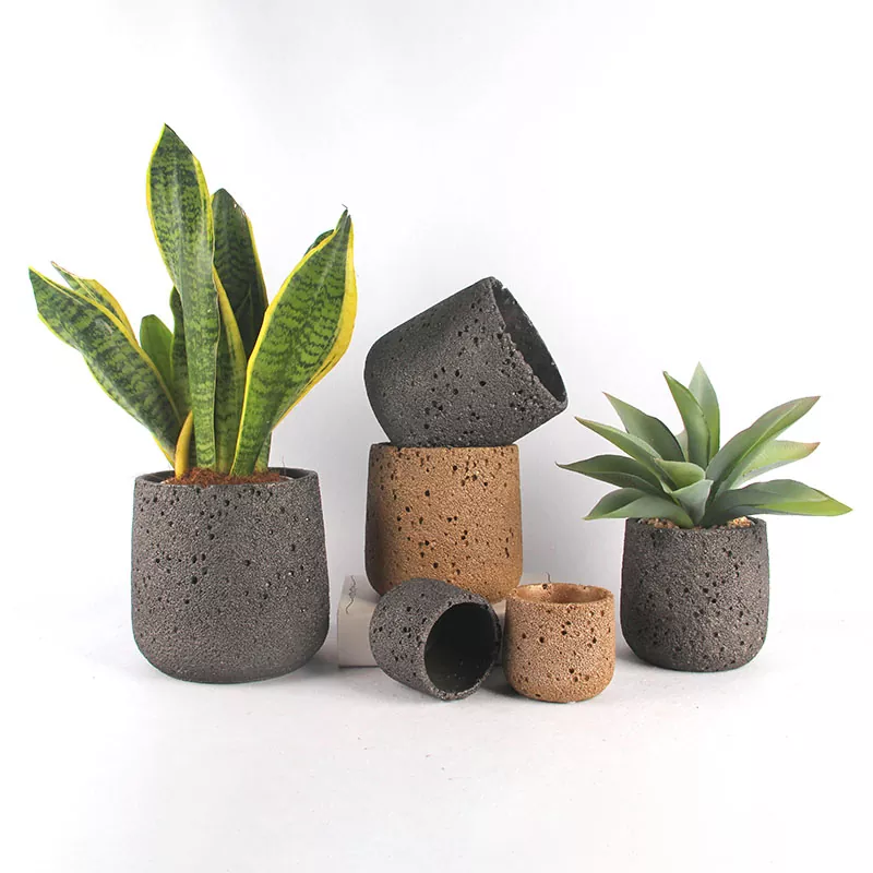 گلدان کاشت ظروف سنگی کلاسیک