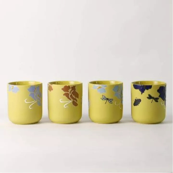 شمع گیر هنری نقاشی شده با دست گل ویسپر